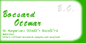 bocsard ottmar business card
